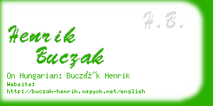 henrik buczak business card